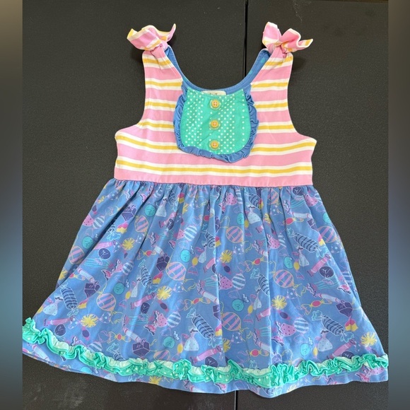 Matilda Jane Other - Matilda Jane Pink and White Ruffled Tiered Sundress